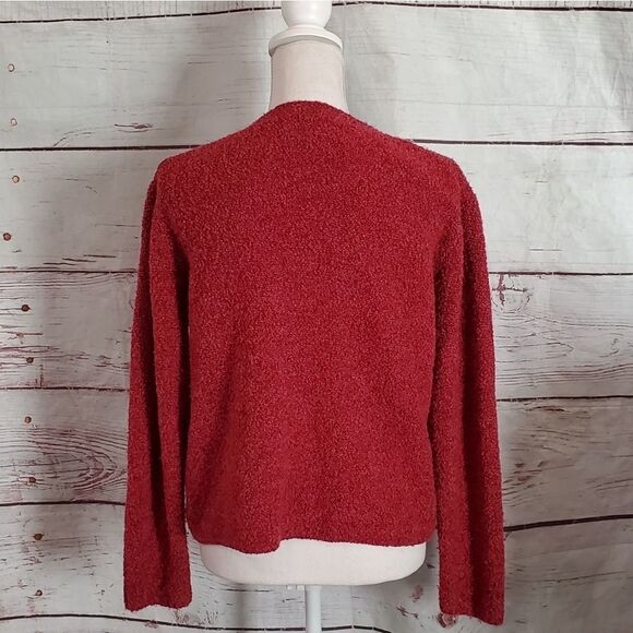 Eileen Fisher Nubby Wool Cashmere Blend Sweater - Picture 3 of 6